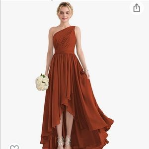 Bridesmaid dress in “Rust”